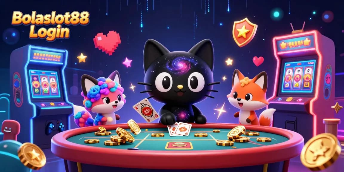 Engage with Bolaslot88 Login at a cosmic casino, featuring unique characters in vibrant gameplay.