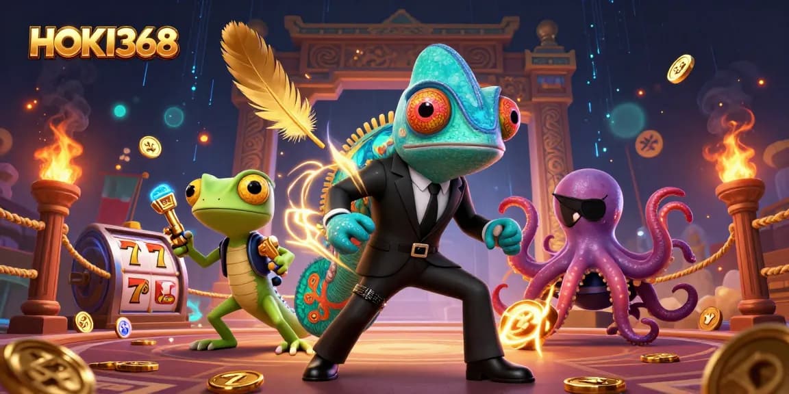 Engage in thrilling gameplay at HOKI368 with dynamic casino action and vibrant characters.