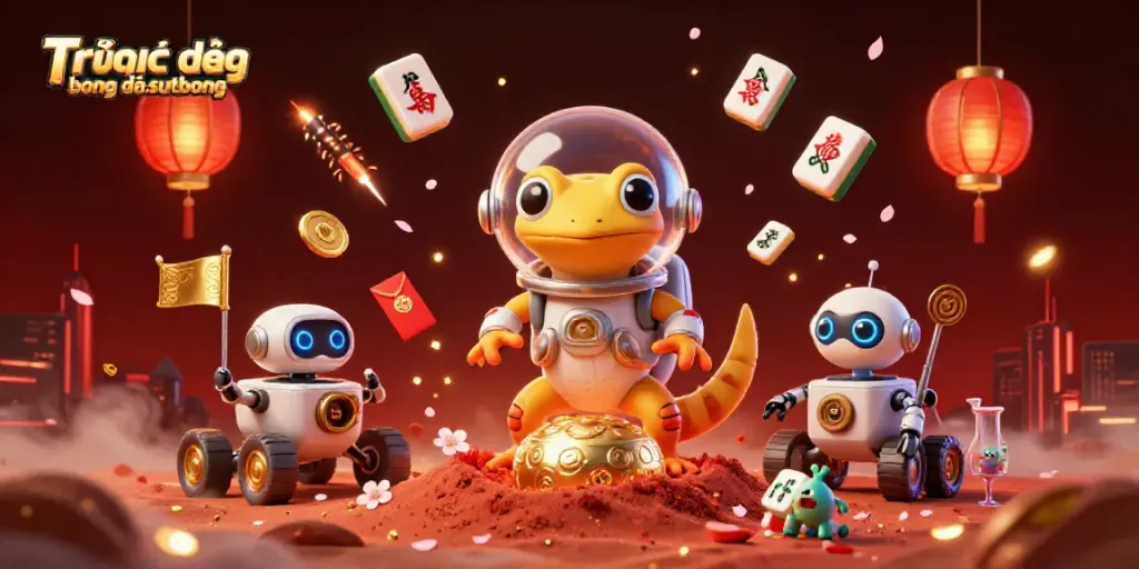 Experience Trực tiếp bóng đá sutbong with an engaging Martian scene complete with gambling elements.