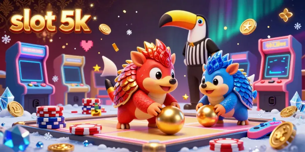 Experience thrilling wins at slot 5k with dynamic pangolin rivals in an action-filled casino scene.