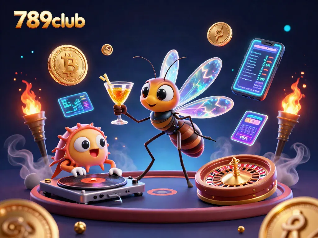 Experience thrilling moments at 789club with 3D digital art featuring unique gaming mascots and elements.