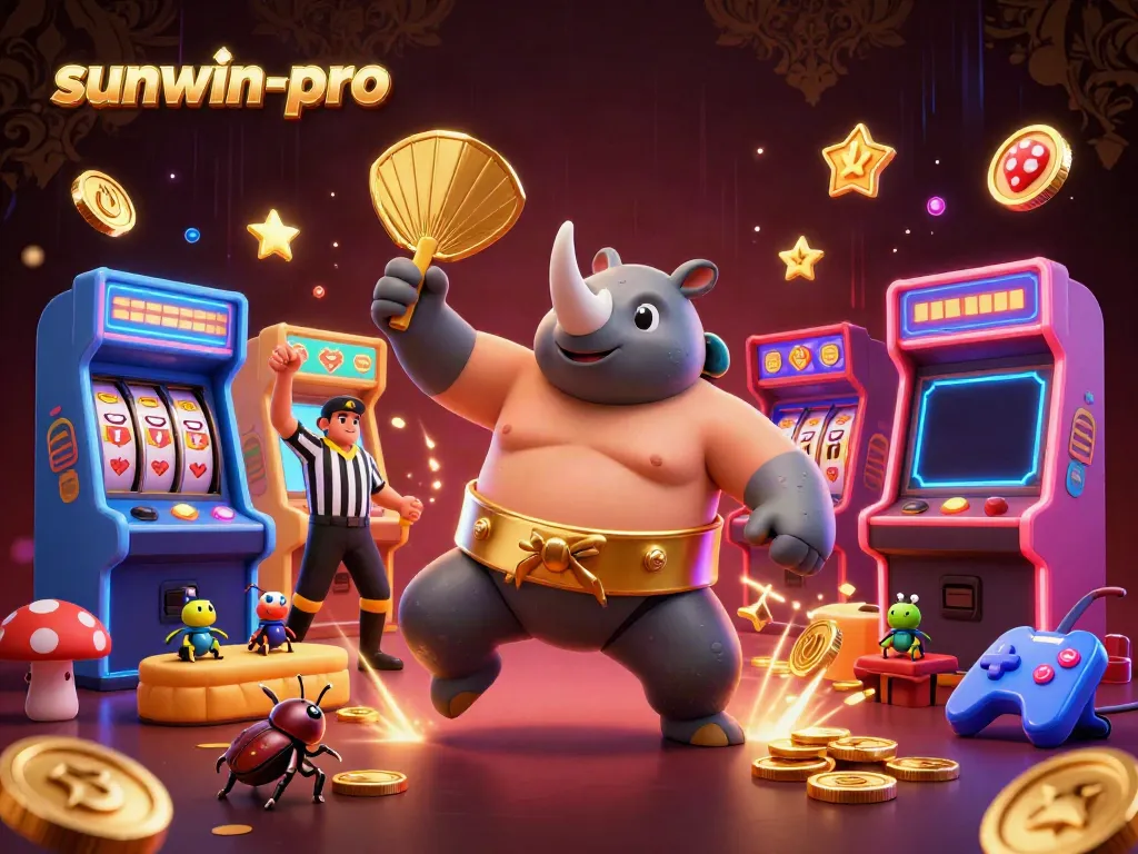 Experience the vibrant world of sunwin-pro with animated characters and casino elements