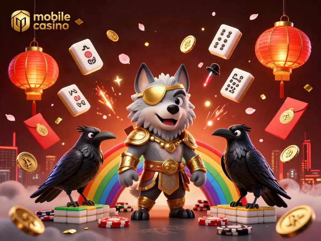 Experience the excitement of mobile casino gaming with a vibrant Norse mythology-themed 3D illustration.