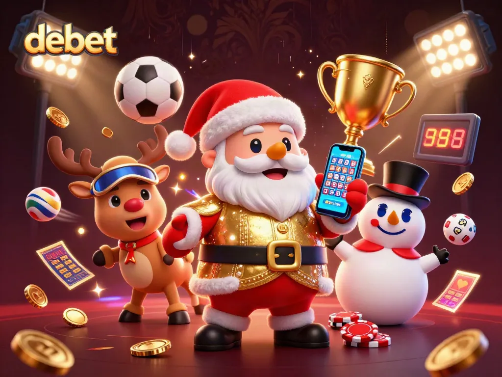Experience the excitement of debet with a vibrant casino scene featuring dynamic characters and colorful game elements.