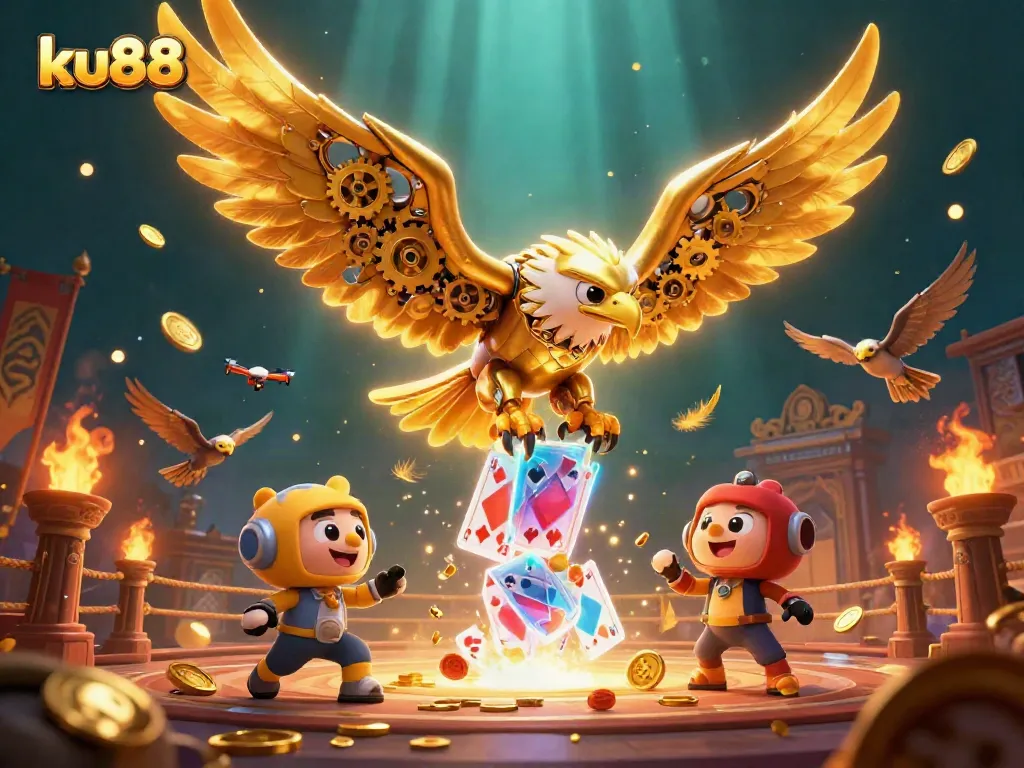 Experience thrilling gameplay at ku88 casino with dynamic holographic cards and golden elements!
